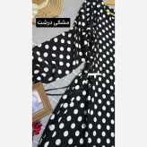 پیراهن بلند زنانه مدل الناز جنس الیزه فری سایز تا 46 تمام کلوش بنددار