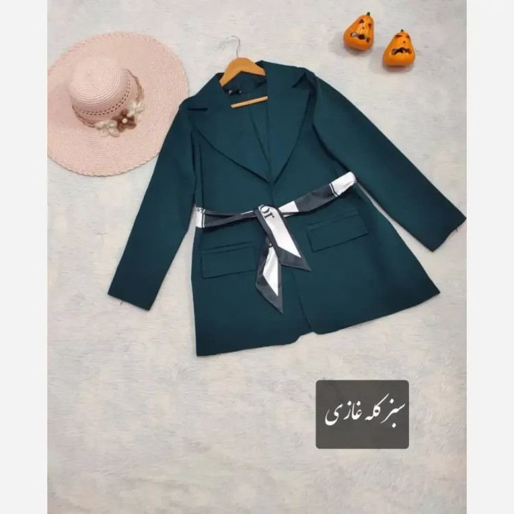 کت زنانه مازراتی مدل دلوین فری سایز تا 46 با کمربند