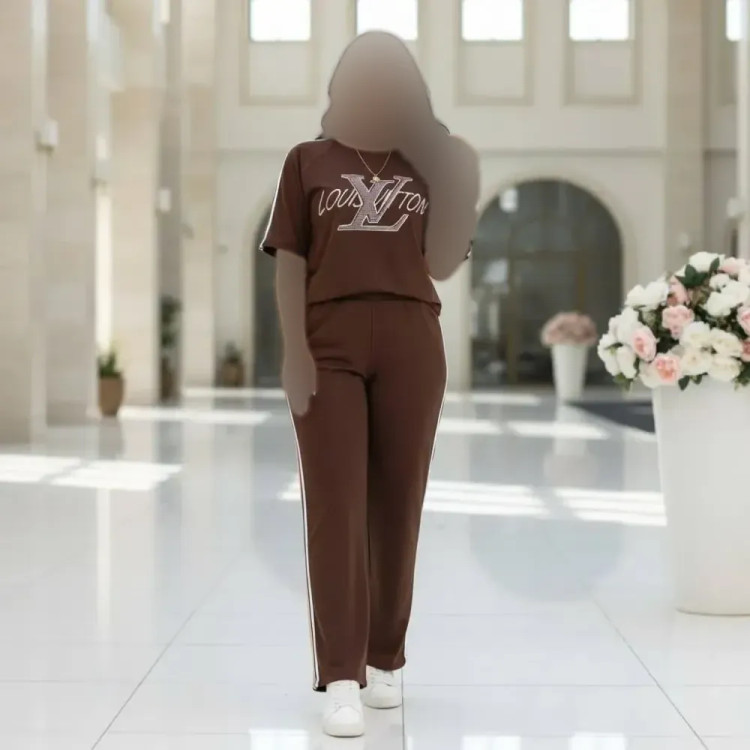 ست زنانه مدل LV جنس گلکسی پنبه فری سایز
