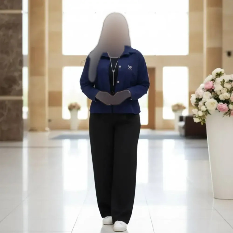 شومیز لنین پاپیون زنانه فری سایز با جیب گلدوزی شده