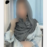 شال نخی پلیسه دور ریش قواره بزرگ ابعاد 180 در 67 سانتیمتر