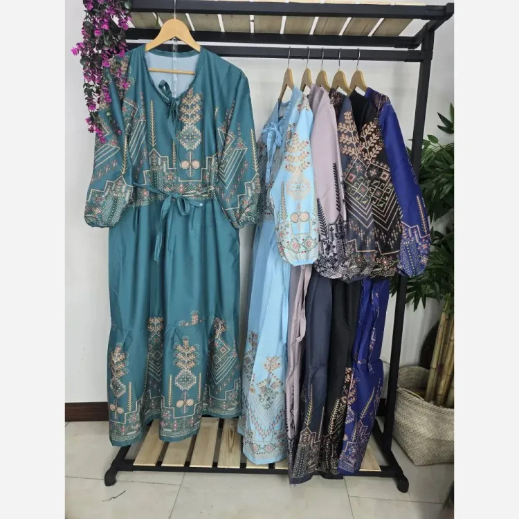پیراهن ساحلی زنانه مدل فرنوش جنس کرپ فلور درجه یک فری سایز 36 تا 46