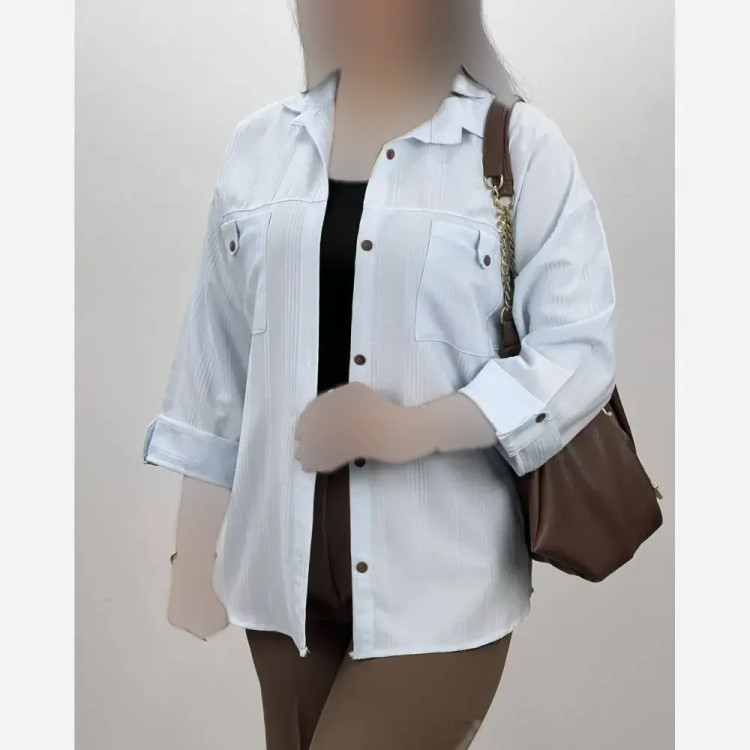 شومیز زنانه مدل مسیحا جنس کراش آیوا فری سایز 36 تا 46