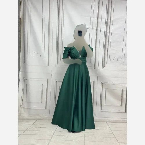 پیراهن زنانه مدل الیزابت جنس ساتن امریکایی قد 150