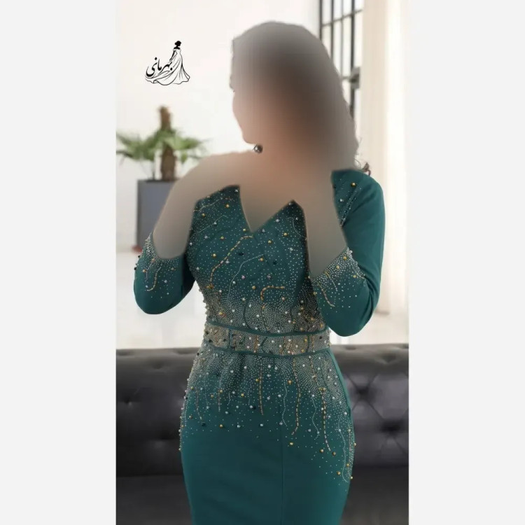 پیراهن مجلسی زنانه مدل میشا کرپ دالقیچ کاپدار نگیندوزی شده سایز بزرگ 42 تا 54