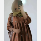 پیراهن زنانه لینن مدل محیا فری سایز تا 48