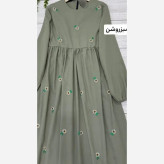 پیراهن زنانه لینن مدل محیا فری سایز تا 48