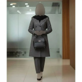 ست مانتو و شلوار اداری مدل شش دکمه جنس مکانیک پرشیا درجه یک