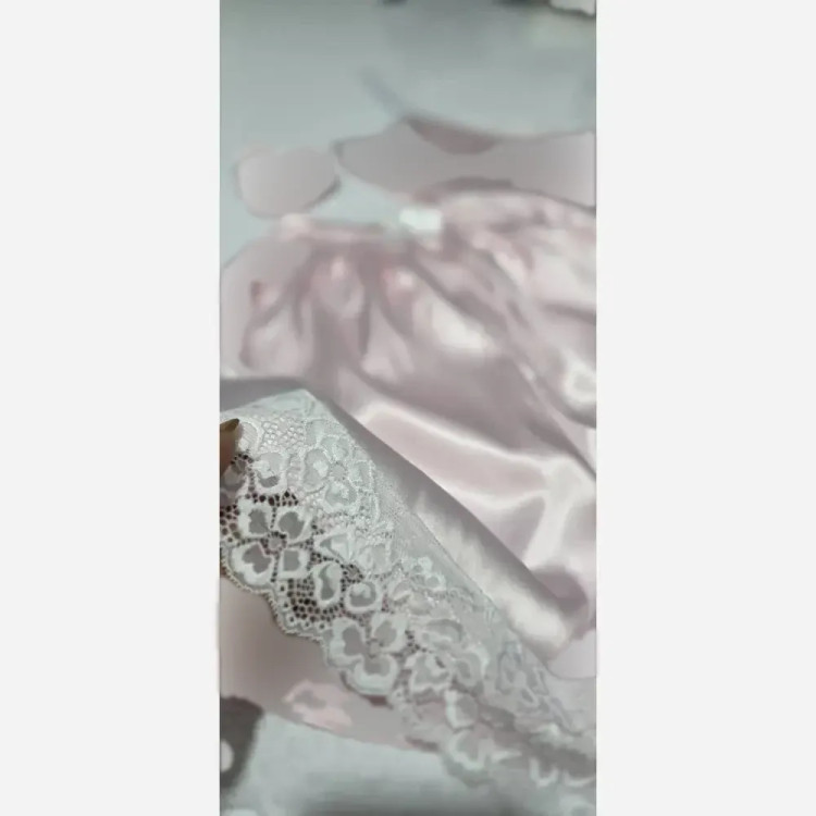 ست فانتزی تاپ و شورتک ساتن الیکس خارجی فری سایز به همراه اسکرانچی