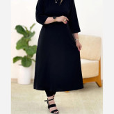 کراپ دخترانه نخی مشکی مدل بچگانه سایز 45 تا 55