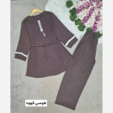 ست زنانه بهکامه جنس کراش درجه یک فری سایز 38 تا 50 خنک و قواره دار