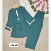 ست زنانه بهکامه جنس کراش درجه یک فری سایز 38 تا 50 خنک و قواره دار