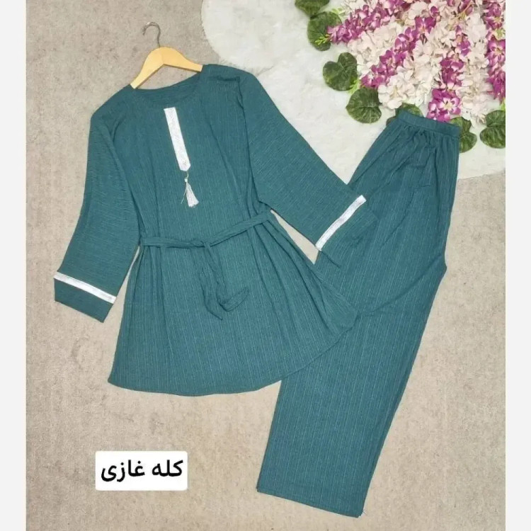 ست زنانه بهکامه جنس کراش درجه یک فری سایز 38 تا 50 خنک و قواره دار