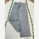 شلوار جین واید بگ زنانه مدل گریس جنس جین ترک رنگ طوسی و ذغالی