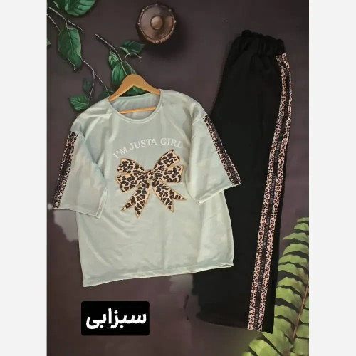 ست بلوز و شلوار زنانه مدل ویکتوریا جنس پنبه گلکسی فری سایز 38 تا 48