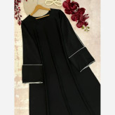 ماکسی عبا زنانه مدل ژینا جنس کرپ الیزه درجه یک سایز 40 تا 50
