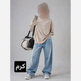 تیشرت لانگ زنانه مدل پارمیدا جنس پنبه درجه یک فری سایز 38 تا 48