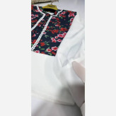 ست سه تیکه زنانه شومیز لینن و دامن و جلیقه بوگاتی فری سایز