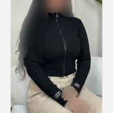 بلوز زنانه فانریپ مدل چشمک زیپدار آستین فینگردار رنگ مشکی فری سایز