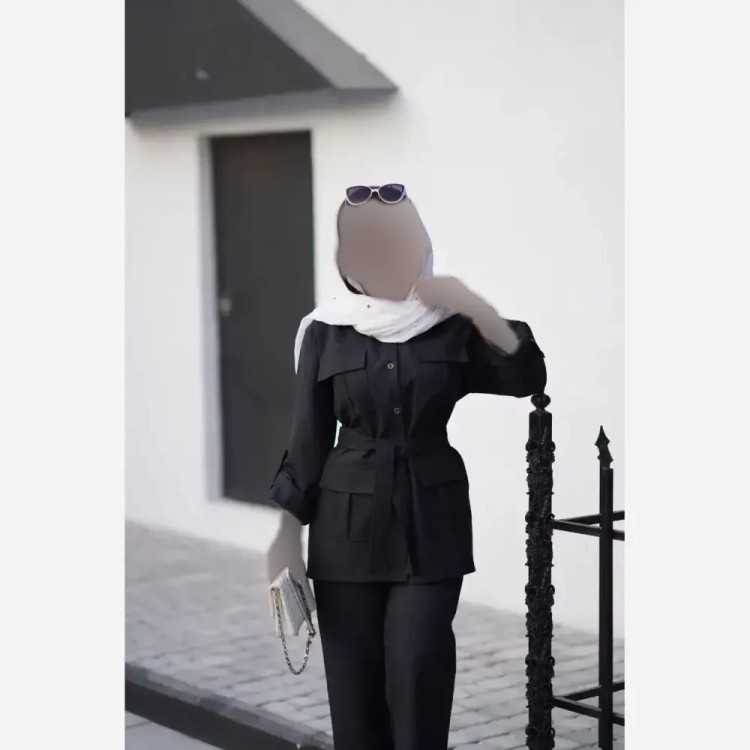 ست مانتو شلوار زنانه مدل هما جنس پرشین مکانیک سایز فری 36 تا 46