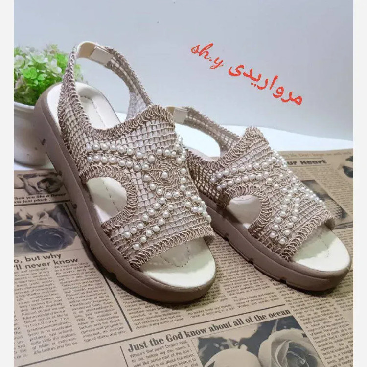 صندل زنانه گیپور طبی با زیره پیو و لژ 2 سانتیمتری