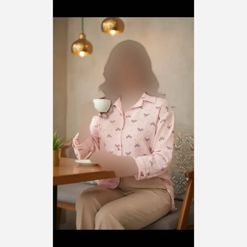 شومیز زنانه مدل پاپیون جنس ویسکوز ینزه فری سایز 38 تا 48