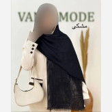 شال پلیسه لمه دار دور ریش زنانه ابعاد 75 در 175 سانتی متر