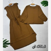 ست ساحلی دو تیکه زنانه جنس ابروبادی فری سایز 38 تا 46