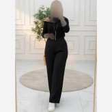 شلوار بگ زنانه پارچه مازراتی 330 گرم اعلا سایز 38 تا 52