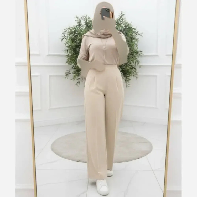شلوار بگ زنانه پارچه مازراتی 330 گرم اعلا سایز 38 تا 52