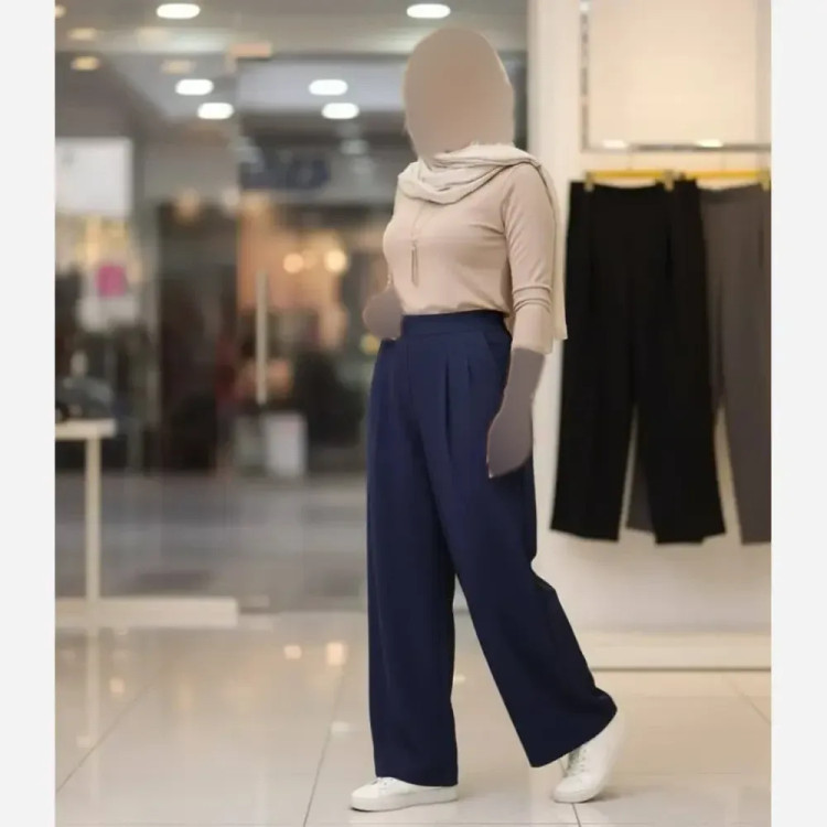 شلوار بگ زنانه پارچه مازراتی 330 گرم اعلا سایز 38 تا 52