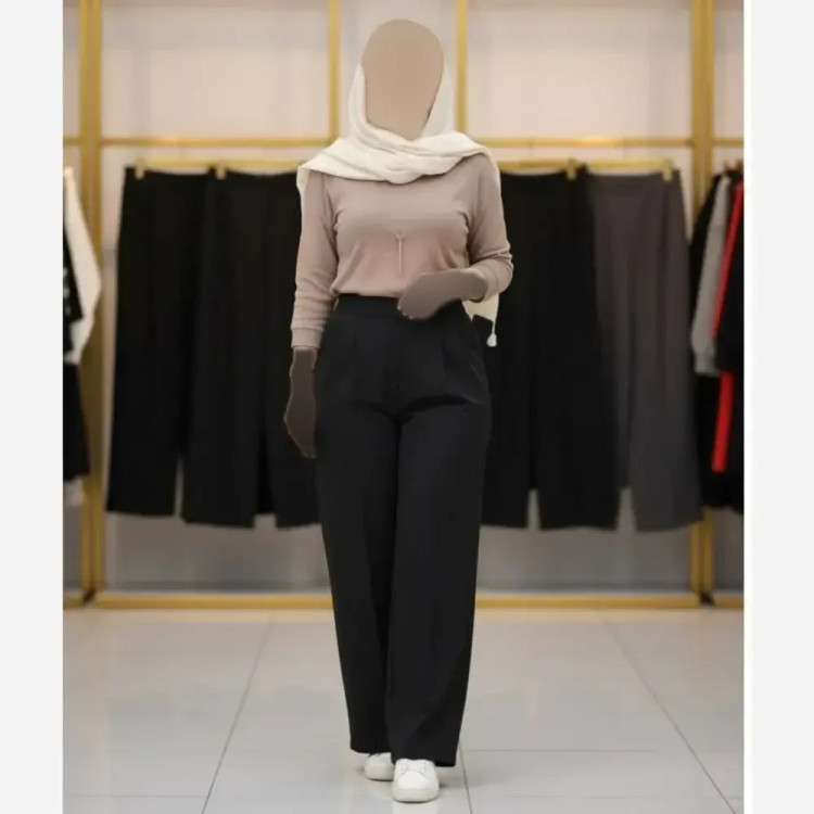 شلوار بگ زنانه پارچه مازراتی 330 گرم اعلا سایز 38 تا 52