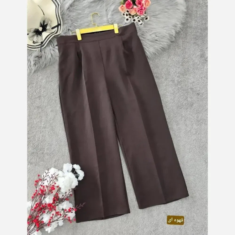 شلوار بگ زنانه پارچه مازراتی 330 گرم اعلا سایز 38 تا 52