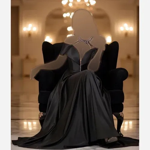 پیراهن زنانه مجلسی ساتن آمریکایی نگین دوزی شده در 4 سایز و 3 رنگ