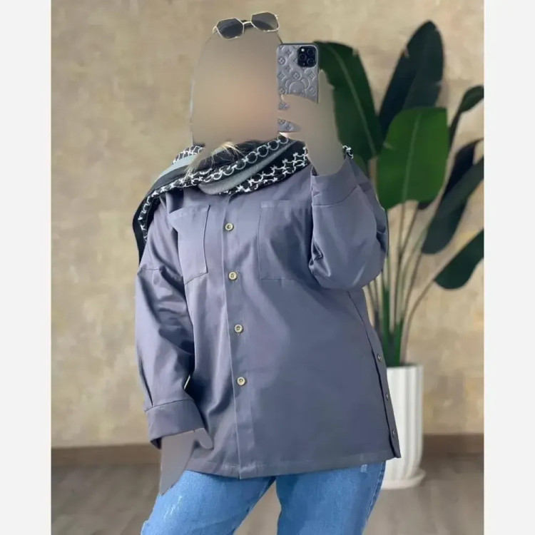 مانتو کاتیا کتان فری سایز بغل دکمه دار زنانه و دخترانه