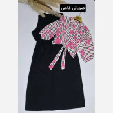 ست شومیز و سارافون زنانه مدل نازیلا جنس نخی و شانتون فری سایز