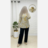ست شومیز و شلوار زنانه مدل سویل جنس سوپرنخ و شانتون جودون فری سایز