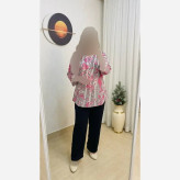 ست شومیز و شلوار زنانه مدل سویل جنس سوپرنخ و شانتون جودون فری سایز