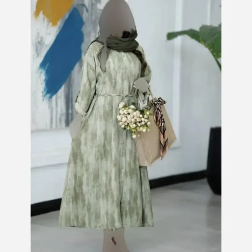 پیراهن زنانه مدل گازوئیلی جنس صوفیا فری سایز مناسب 38 تا 50