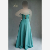 پیراهن مجلسی زنانه مدل سارا جنس مازاراتی با کاپ سینه و بند تنظیم پشت