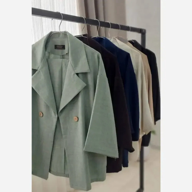ست مانتو و شلوار زنانه مدل آیسو جنس شانتون صوفیا فری سایز تا 46