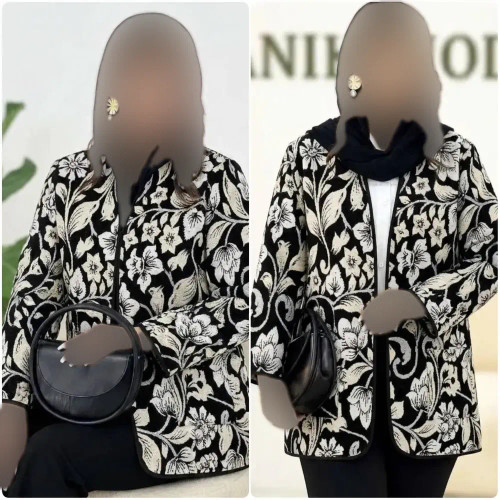 کت زنانه مدل الماس جنس تافته فری سایز 38 تا 46