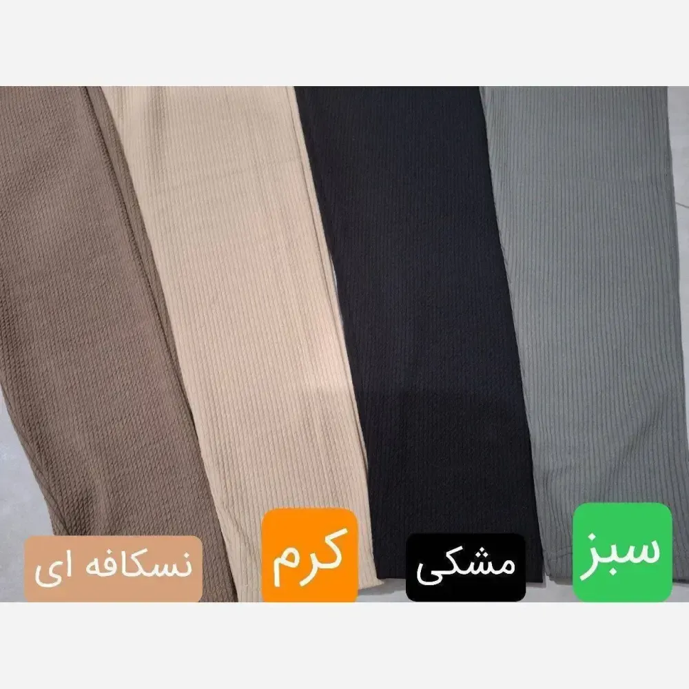لگ شلوار کبریتی زنانه تمام کش مشکی فری سایز مناسب 38 تا 42