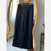 شلوار بگ زنانه پارچه مازراتی مشکی قد 100 سایز L تا 2XL