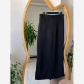 شلوار بگ زنانه پارچه مازراتی مشکی قد 100 سایز L تا 2XL
