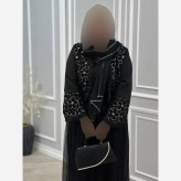 ست سه تیکه زنانه مدل سوده جنس کت کرپ مازراتی و دامن تور مشکی فری سایز 38 تا 46