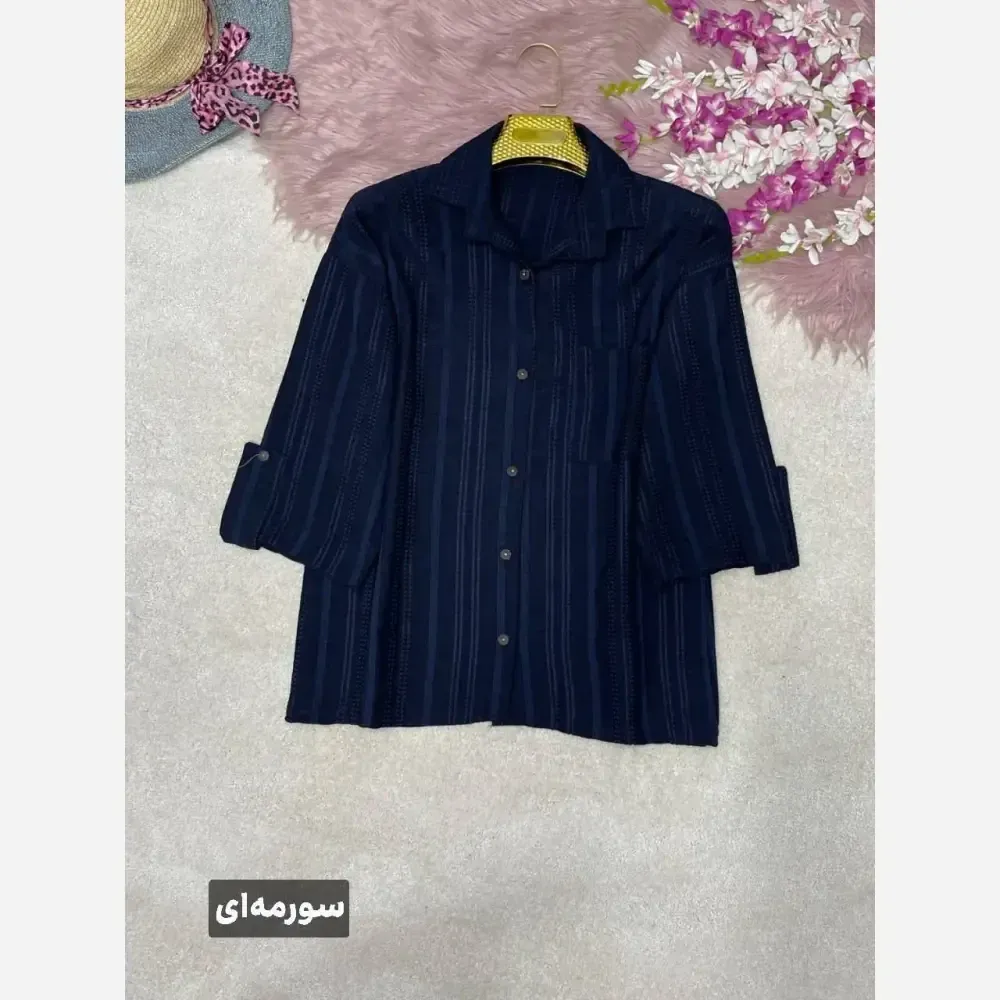 شومیز زنانه مدل مینو جنس شانتون کوک دوزی فری سایز 38 تا 46