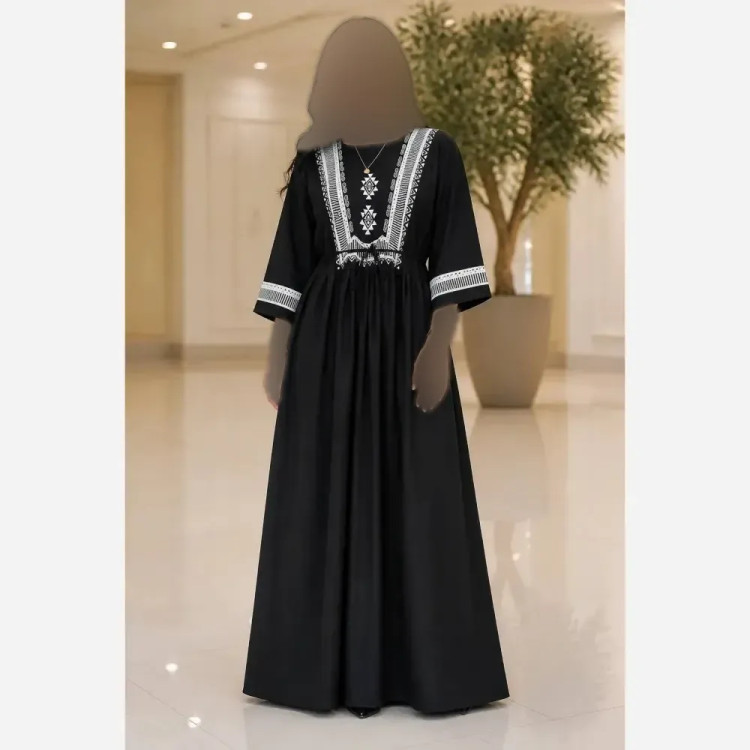 پیراهن ساحلی نخی طرح سرخپوستی فری سایز 38 تا 48