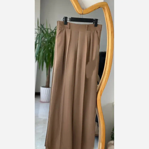 شلوار زنانه کرپ مورگان دمپا ریزشی مجلسی و روزمره پشت کش دار