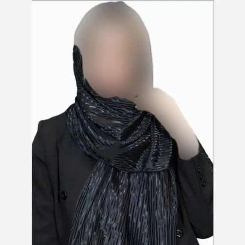 شال نگینی واکسی فری سایز ابعاد 70 در 170 سانتیمتر ضد چروک